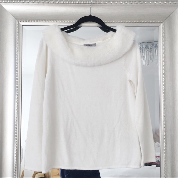 Designer Originals Tops - Faux Fur Cowl Neck Top